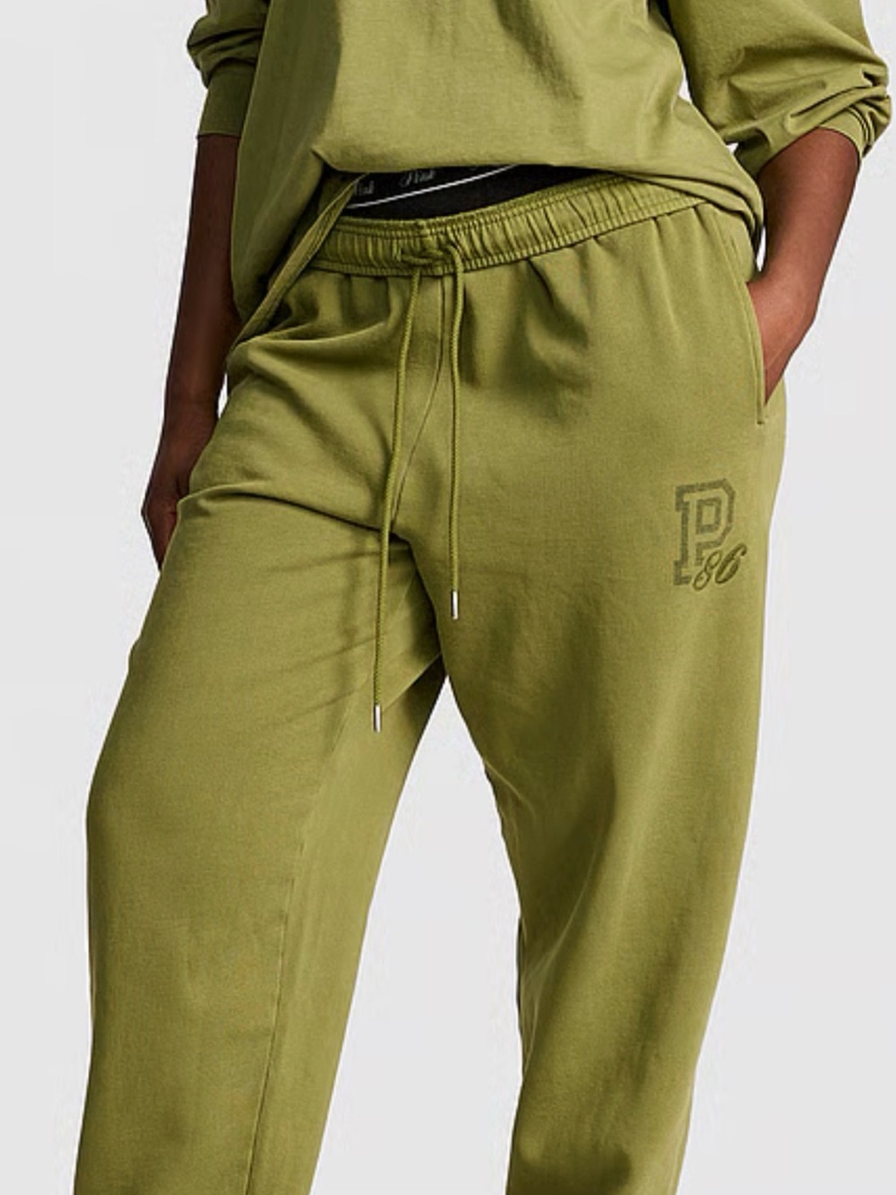 Victoria’s Secret Pink Green campus Joggers